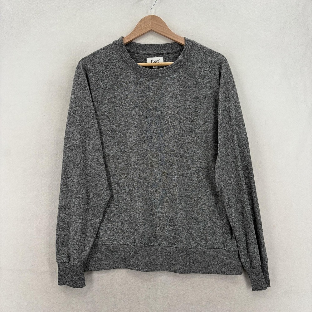 Feat Clothing BlanketBlend Crewneck Sweatshirt Mens Medium Gray Casual Pullover